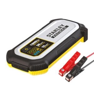 Stanley FatMax 1800A Lithium Jump Starter with 30W USB-C-PD In/Out and 15W USB-A Out, Includes Clamps